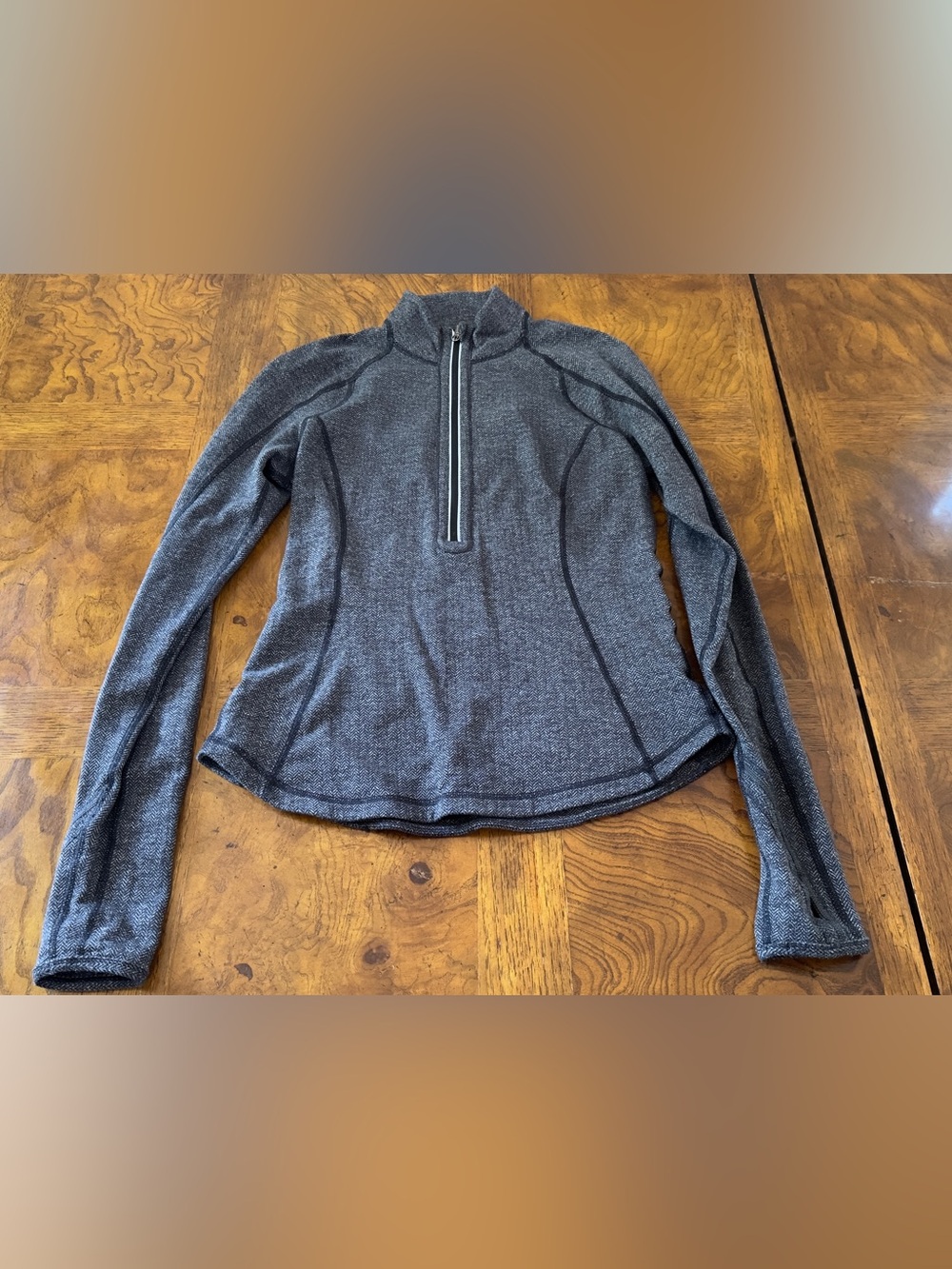 Women's Gray Half-Zip Active Pullover